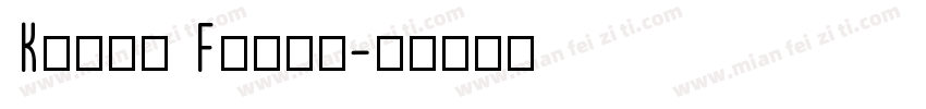 Kenjo Fonts字体转换